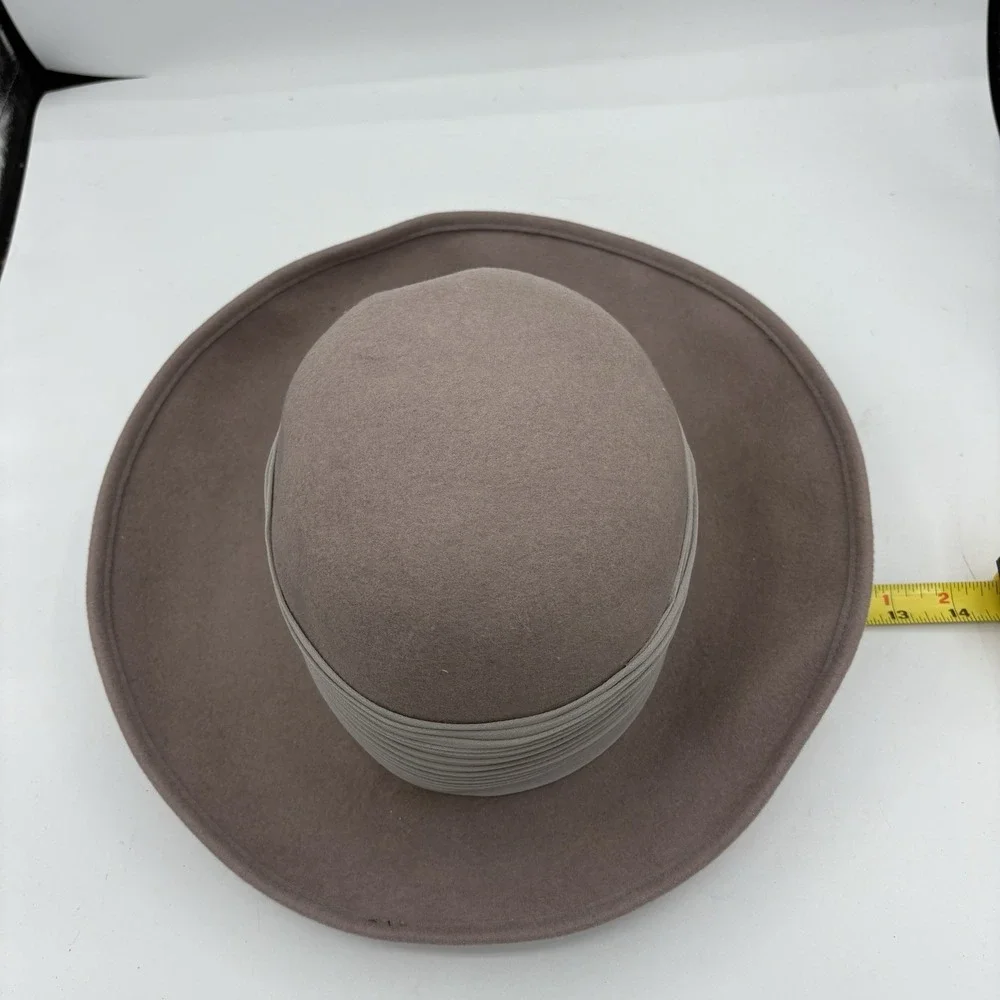 Bollman Co Hat‎ Womens Plum Purple Doeskin Felt Ladies 100% Wool Vintage